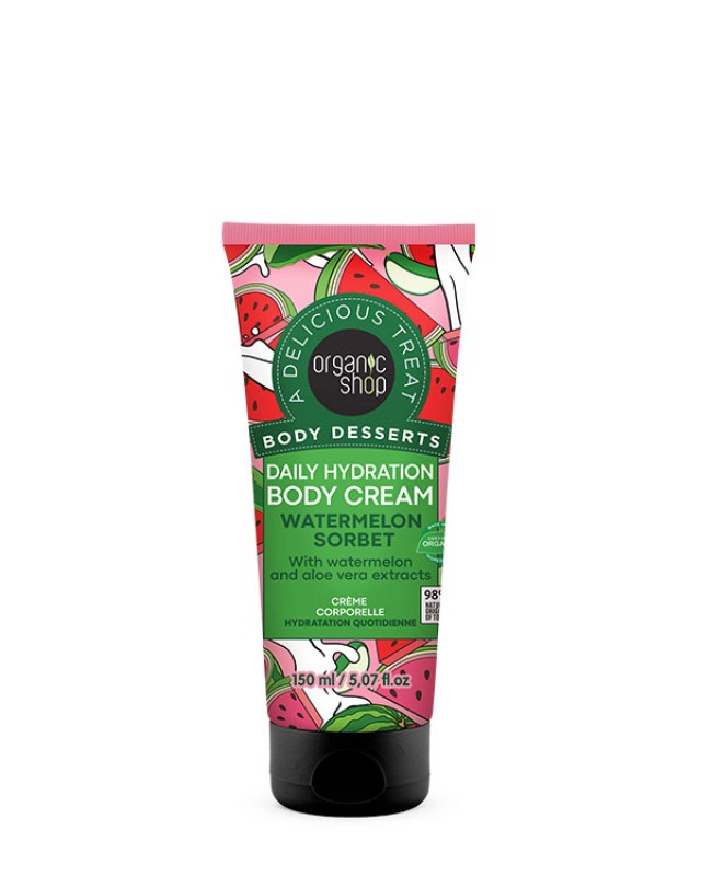 ORGANIC SHOP BODY DESSERTS DAILY HYDRATION BODY CREAM WATERMELON SORBET  150mL
