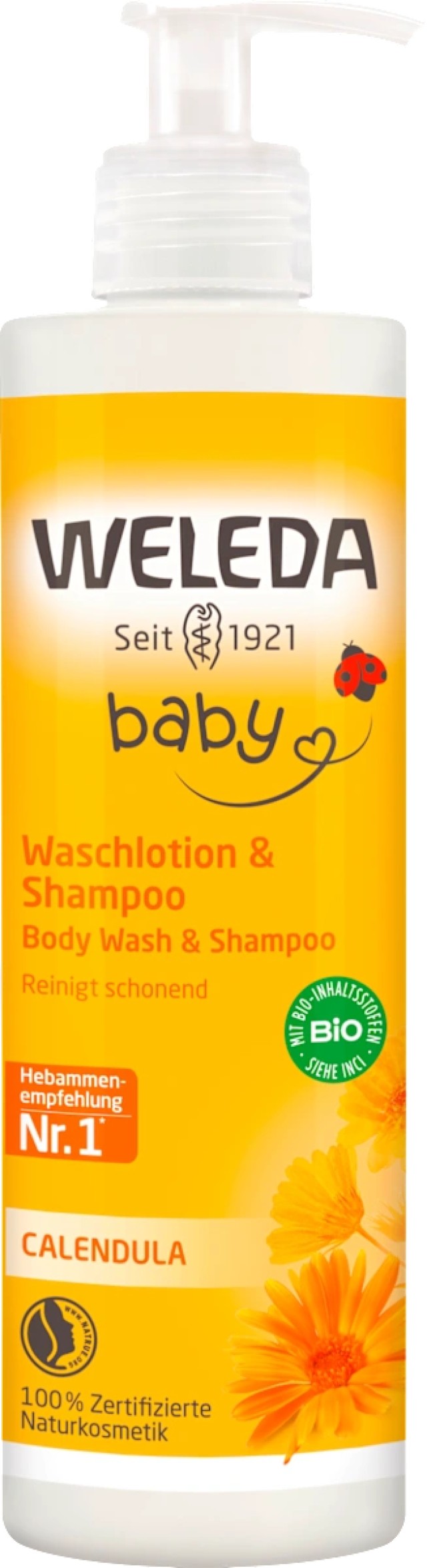 WELEDA ΣΑΜΠΟΥΑΝ ΚΑΛΕΝΤΟΥΛΑΣ & ΑΦΡΟΛΟΥΤΡΟ 400ML