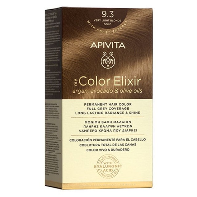 APIVITA ΒΑΦΗ MY COLOR ELIXIR 9.3 ΞΑΝΘΟ ΠΟΛΥ ΑΝΟΙΧΤΟ ΧΡΥΣΟ 50&75ml
