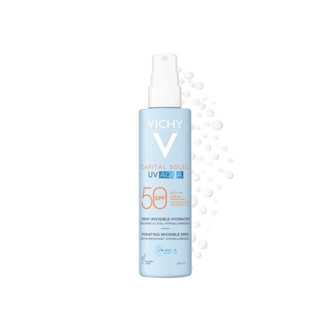 VICHY ΑΝΤΗΛΙΑΚΟ CAPITAL SOLEIL UV-AQUA ΠΡΟΣΩΠΟ-ΣΩΜΑ ΑΟΡΑΤΟ SPF50 200ML