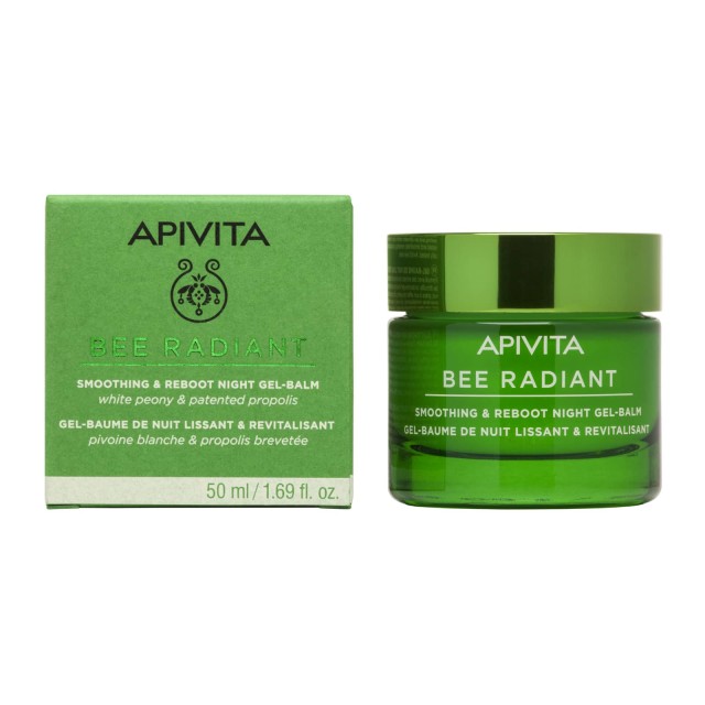 APIVITA BEE RADIANT GEL-BALM ΝΥΧΤΑΣ ΛΕΥΚΗ ΠΑΙΩΝΙΑ & ΠΑΤΕΝΤΑΡΙΣΜΕΝΗ ΠΡΟΠΟΛΗ 50M