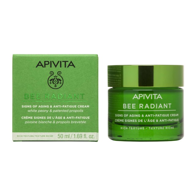 APIVITA BEE RADIANT ΚΡΕΜΑ ΛΕΥΚΗ ΠΑΙΩΝΙΑ ΠΛΟΥΣΙΑ ΥΦΗ 50ML