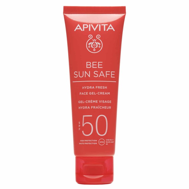 APIVITA BEE SUN SAFE HYDRA FRESH ΕΝΥΔΑΤΙΚΗ ΚΡΕΜΑ-GEL ΠΡΟΣΩΠΟΥ SPF50 50ML