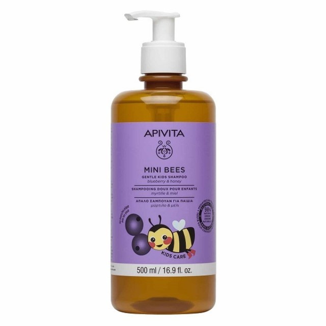 APIVITA ΠΑΙΔΙΚΟ ΣΑΜΠΟΥΑΝ MINI BEES ΜΥΡΤΙΛΟ&ΜΕΛΙ 500ml