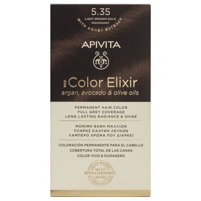 APIVITA ΒΑΦΗ MY COLOR ELIXIR N5.35 ΚΑΣΤΑΝΟ ΑΝΟΙΧΤΟ ΜΕΛΙ ΜΑΟΝΙ