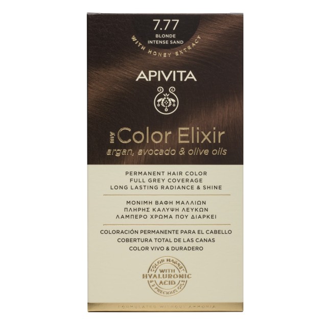 APIVITA ΒΑΦΗ MY COLOR ELIXIR N7.77 ΞΑΝΘΟ ΕΝΤΟΝΟ ΜΠΕΖ 