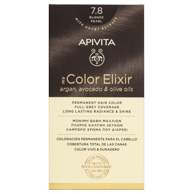 APIVITA ΒΑΦΗ MY COLOR ELIXIR N7.8 ΞΑΝΘΟ ΠΕΡΛΕ 