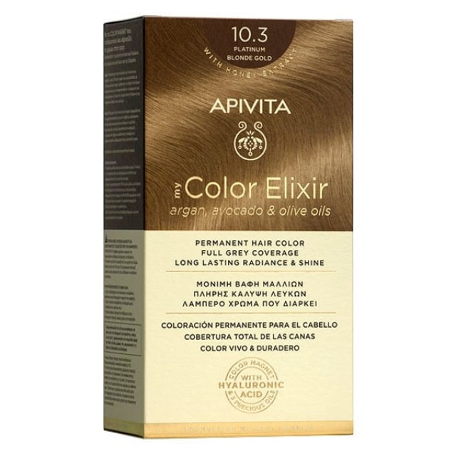 APIVITA ΒΑΦΗ MY COLOR ELIXIR 10.3 ΚΑΤΑΞΑΝΘΟ ΧΡΥΣΟ 50&75ml  