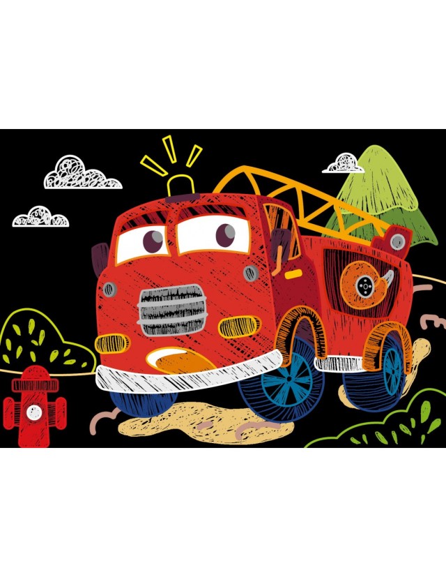 AVENIR MINI SCRATCH BOOK CARS 15 SHEETS 3+