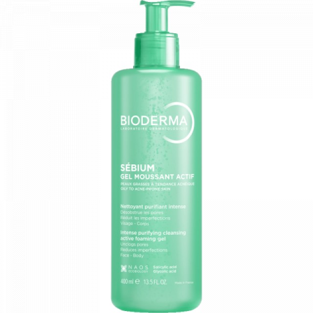 BIODERMA SEBIUM GEL MOUSSANT ACTIF 400ML