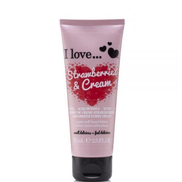 I LOVE STRAWBERRIES & CREAM ΚΡΕΜΑ ΧΕΡΙΩΝ 75ML