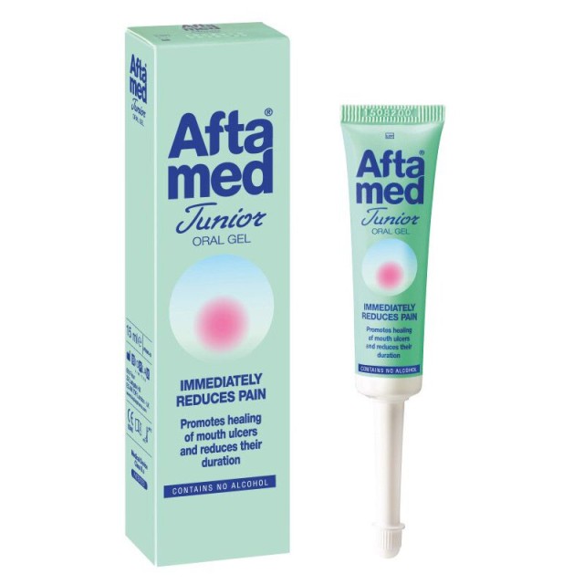 AFTAMED JUNIOR GEL 15ML ΚΑΤΑ ΤΩΝ ΣΤΟΜΑΤΙΚΩΝ ΕΛΚΩΝ (ΑΦΘΕΣ)