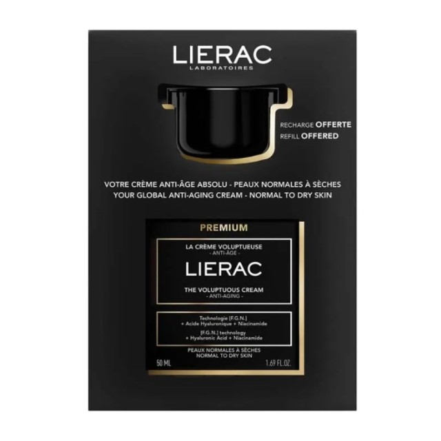 LIERAC ΠΑΚΕΤΟ PREMIUM VOLUPTUOUS ΚΡΕΜΑ 50mL + ΔΩΡΟ ΑΝΤΑΛ/ΚΟ VOLUPTUOUS 50mL