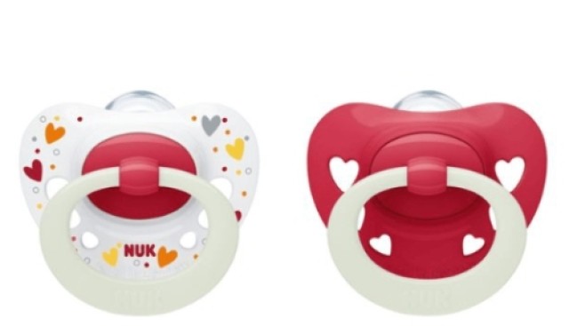 NUK ΠΙΠΙΛΑ ΣΙΛΙΚΟΝΗΣ SIGNATURE NIGHT KOKKINO 18-36M x2 