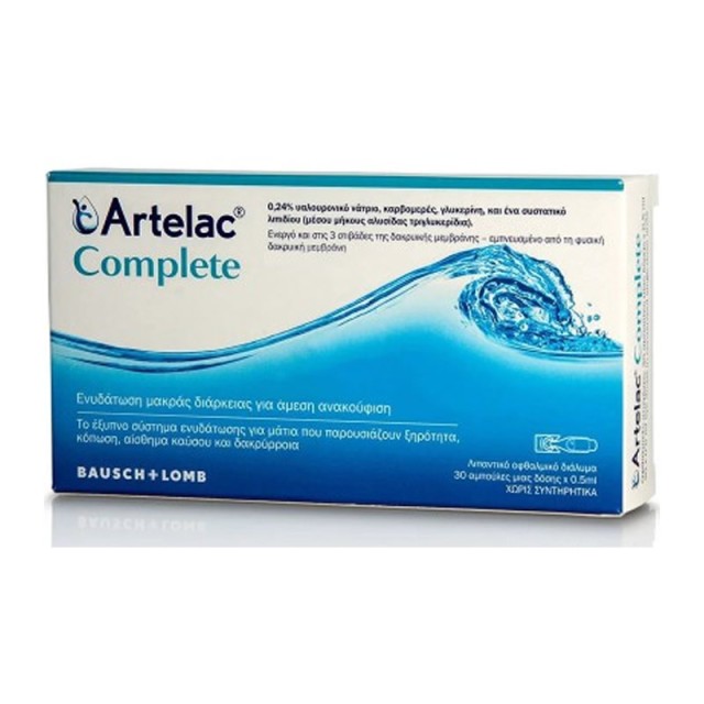 BAUSCH & LOMB ARTELAC COMPLETE 30 SDU