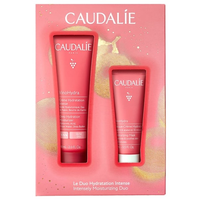 CAUDALIE VINOHYDRA MOISTURIZING CREAM 60ML &GIFT VINOHYDRA MOISTURIZING MASK 15ML Xmas 2024