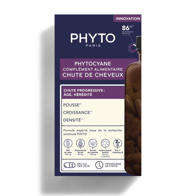 PHYTO PHYTOCYANE ΒΙΤΑΜΙΝΕΣ ΓΙΑ ΤΡΙΧΟΠΤΩΣΗ 84CAPS