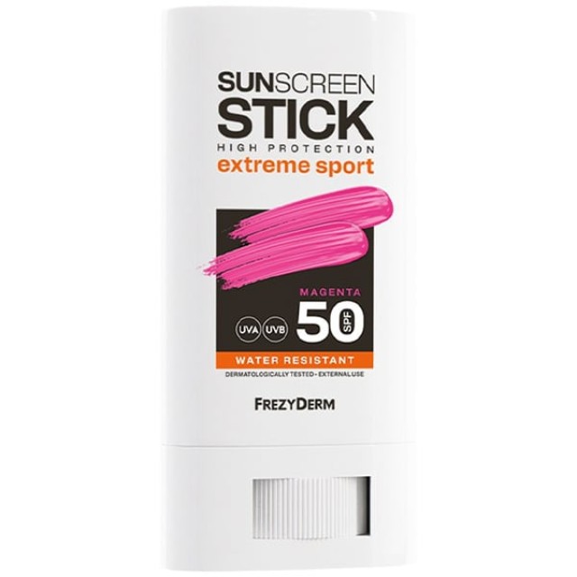 FREZYDERM ΑΝΤΗΛΙΑΚΟ SUN CREEN STICK EXTREME SPORT MAGENTA SPF50 20ML