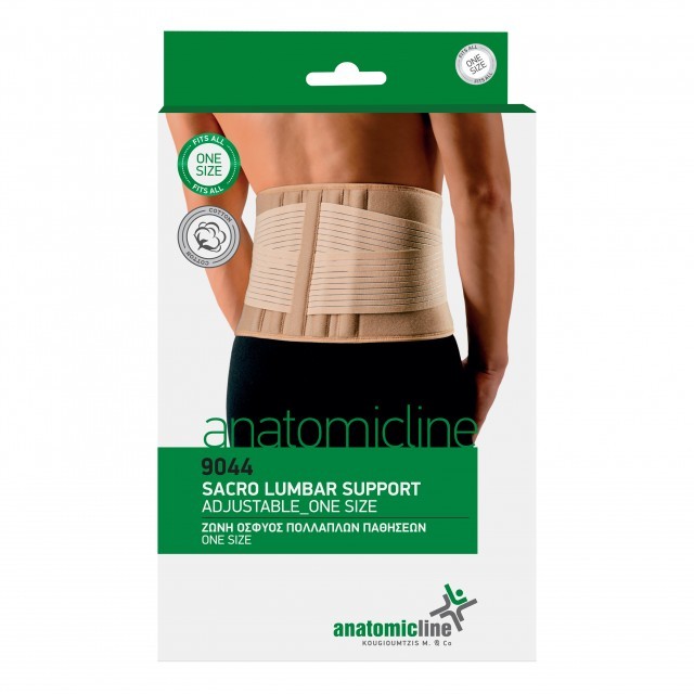 ANATOMIC LINE ΖΩΝΗ ΟΣΦΥΟΣ GOLD NEOPRENE ONE SIZE  