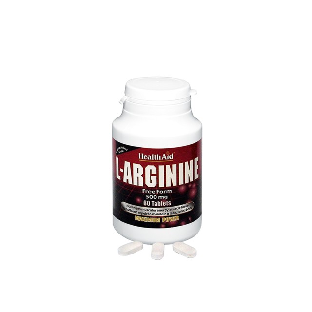 HEALTH AID L-ARGININE 500MG 60TABS