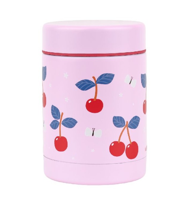 A LITTLE LOVELY COMPANY ΘΕΡΜΟΣ ΦΑΓΗΤΟΥ ΑΝΟΞΕΙΔΩΤΟ CHERRIES 300ML