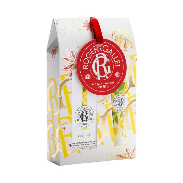 ROGER & GALLET PROMO  XMAS CEDRAT EAU DE PARFUM 30ML & ΔΩΡΟ HAND CREAM CEDRAT 30ML