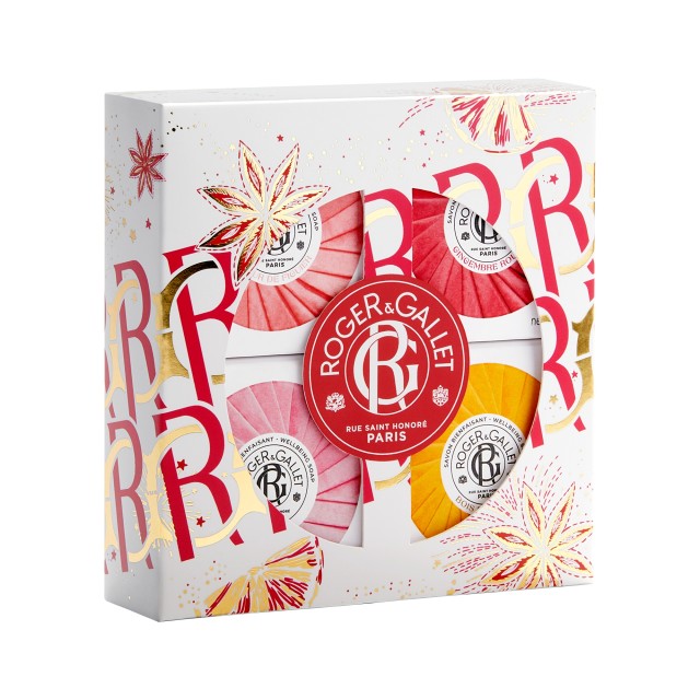 ROGER & GALLET PROMO  XMAS MULTI SOAP 4 X 50G 