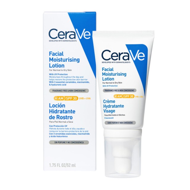 CERAVE ΑΝΤΗΛΙΑΚΟ FACIAL MOISTURISING LOTION SPF30 52ml