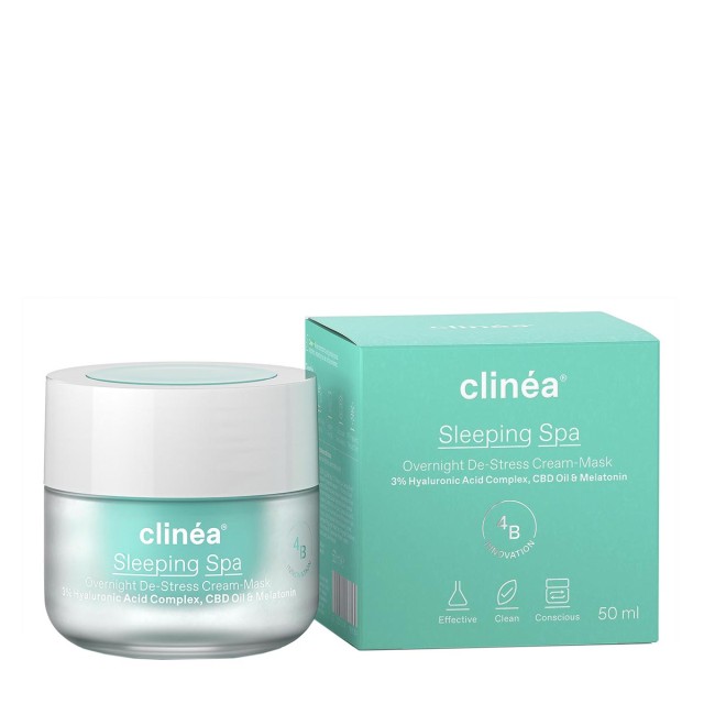 CLINEA SLEEPING SPA ΚΡΕΜΑ ΜΑΣΚΑ DE-STRESS ΝΥΚΤΟΣ 50ML