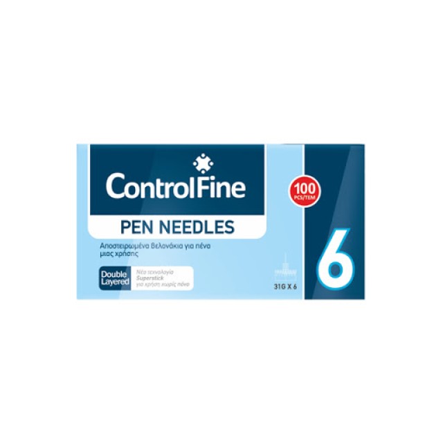 CONTROLFINE NEEDLES 6 MM  31G  100 PCS