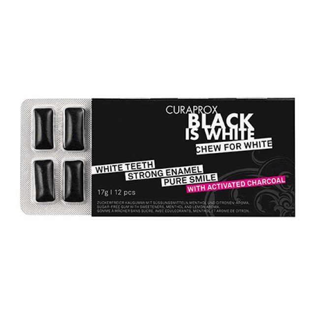 CURAPROX BLACK IS WHITE CHEWING GUM (1 TEM)