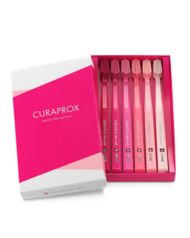 CURAPROX LIMITED PINK EDITION ΟΔΟΝΤΟΒΟΥΡΤΣΕΣ ULTRA SOFT 6TMX