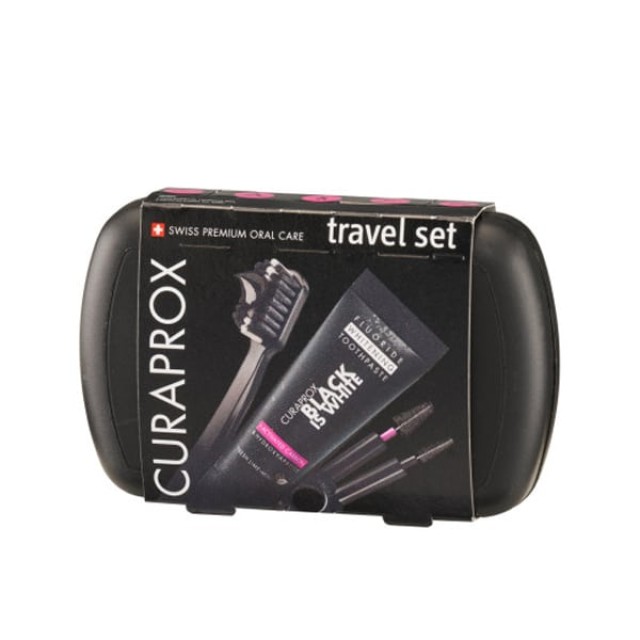 CURAPROX TRAVEL SET BLACK IS WHITE 