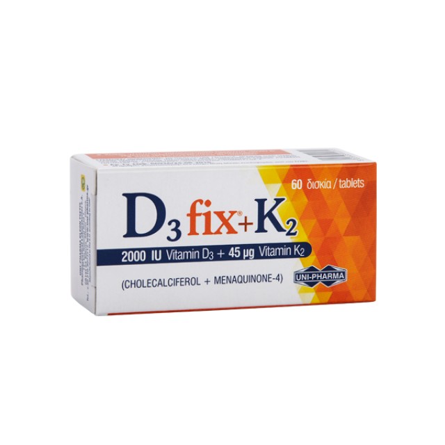 D3 FIX 2000IU + K2 45mcg 60 TABS