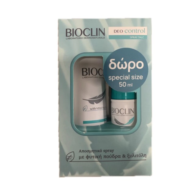 BIOCLIN DEO CONTROL SPRAY TALC 150ML & 50ML SPRAY