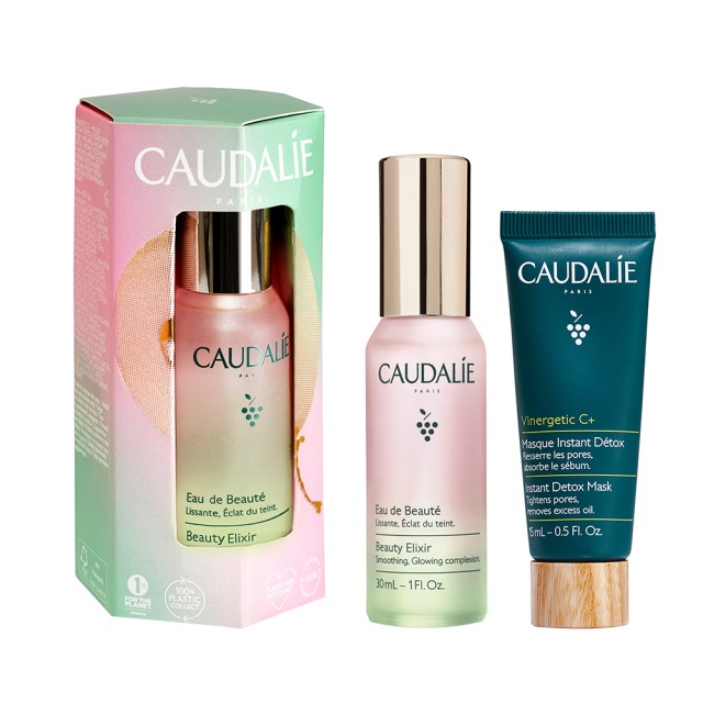 CAUDALIE XMAS SET BEAUTY ELIIR 30ml & VINERGETIC DETOX MASK 15ml