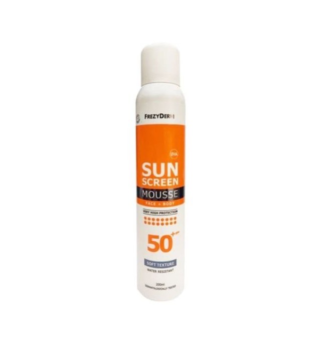 FREZYDERM ΑΝΤΗΛΙΑΚΟ SUN SCREEN MOUSSE SPF 50 200ML