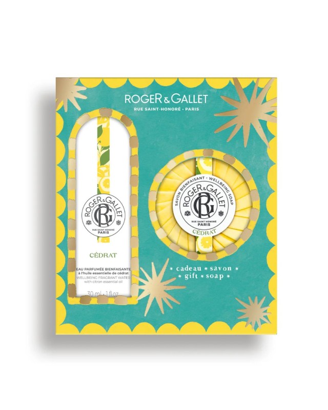 ROGER & GALLET SET CEDRAT FRAGRANT WATER 30ML & ΔΩΡΟ ΜΠΑΡΑ ΣΑΠΟΥΝΙΟΥ