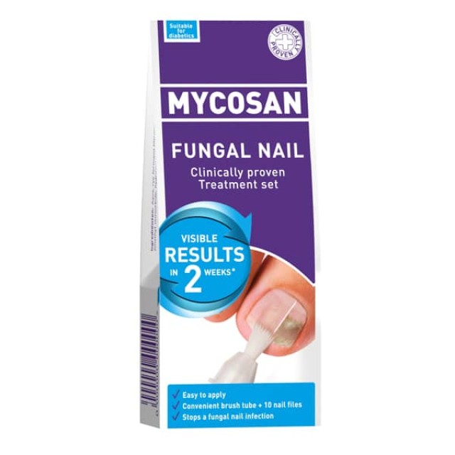 MYCOSAN NAIL ΘΕΡΑΠΕΥΤΙΚΟ ΚΙΤ ΟΡΟΣ & 10 ΛΙΜΕΣ ΝΥΧΙΩΝ 5 ML  