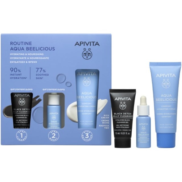 APIVITA PROMO AQUA BEELICIOUS COMFORT HYDRATING CREAM 40ML & ΔΩΡΟ AQUA BEELICIUS HYDRATING BOOSTER 1