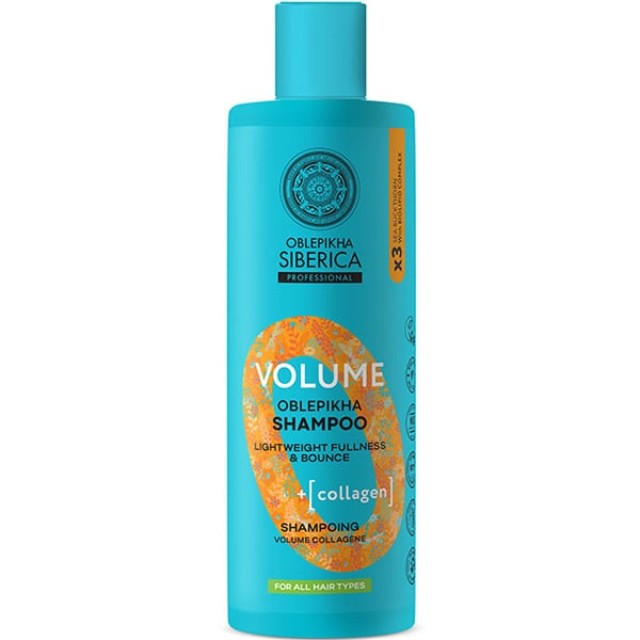 NATURA SIBERICA  VOLUME OBLEPIKHA SHAMPOO FOR ALL HAIR TYPES 400 ML