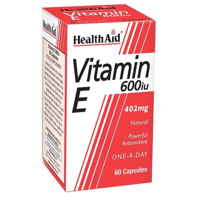 HEALTH AID VIT E 600I.U. 60CAPS