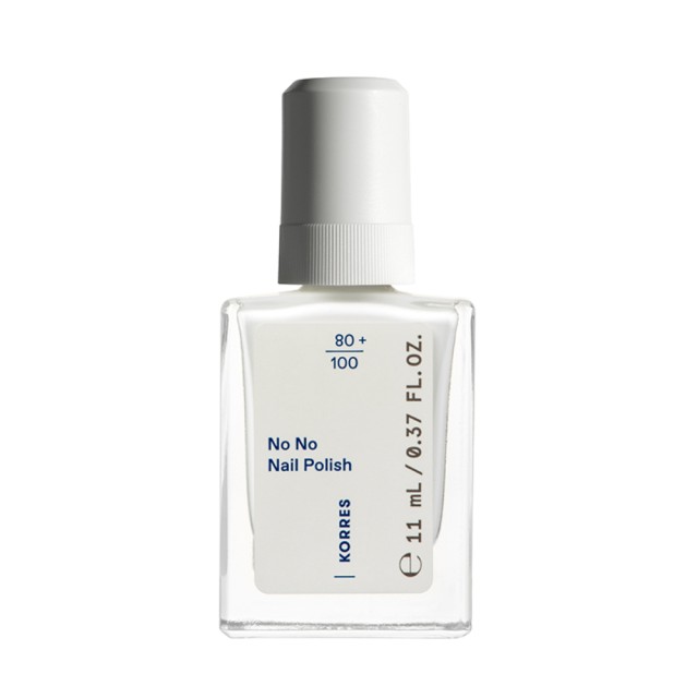 KORRES NO NO NAIL POLISH 01 PURE WHITE 11ML