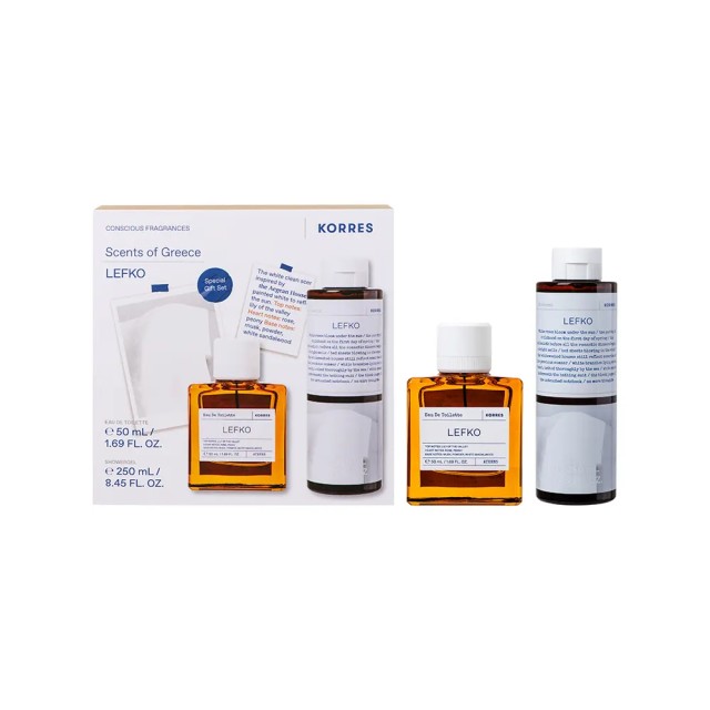 KORRES LEFKO PROMO EAU DE TOILETTE 250mL + SHOWER GEL 250mL