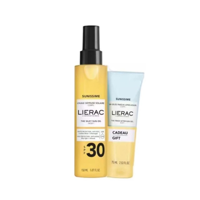 LIERAC ΑΝΤΗΛΙΑΚΟ ΣΕΤ SUNISSIME HUILE SPF30 & ΔΩΡΟ AFTER SUN GEL 75ML