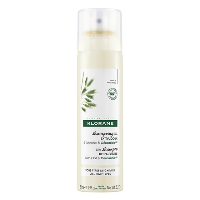 KLORANE DRY SHAMPOO ΞΗΡΟ ΣΑΜΠΟΥΑΝ ΕΞΑΙΡΕΤΙΚΑ ΑΠΑΛΟ ΜΕ ΒΡΩΜΗ & ΚΕΡΑΜΙΔΙΑ ΓΙΑ ΟΛΟΥΣ ΤΟΥΣ ΤΥΠΟΥΣ ΜΑΛΛΙΩ