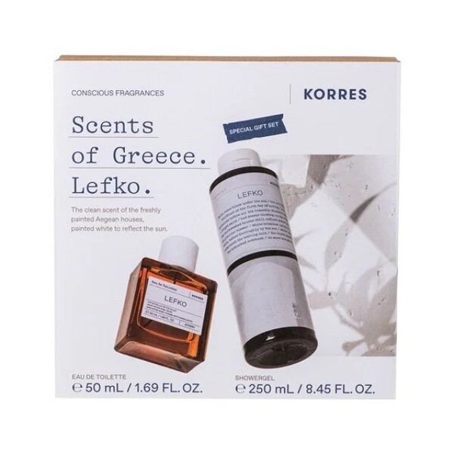 KORRES SPECIAL GIFT LEFKO EAU DE TOILETTE 50ml & ΑΦΡΟΛΟΥΤΡΟ 250ml