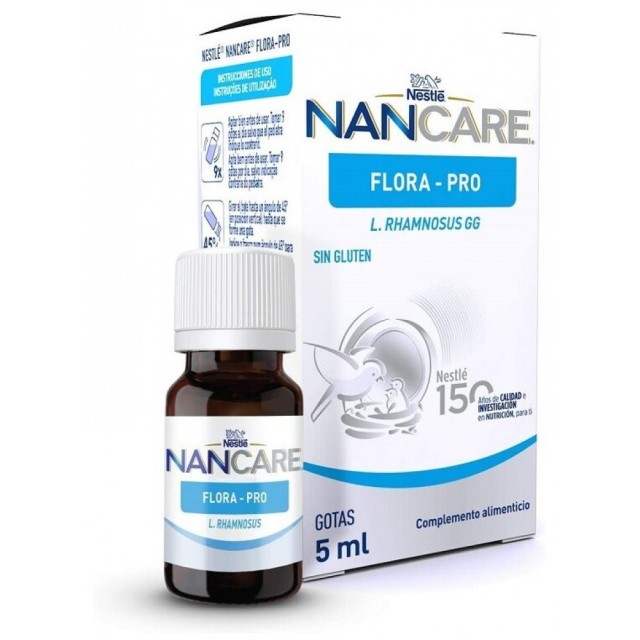 NESTLE NANCARE FLORA-PRO ΣΥΜΠΛΗΡΩΜΑ ΔΙΑΤΡΟΦΗΣ ΣΕ ΣΤΑΓΟΝΕΣ ΜΕ ΚΑΛΛΙΕΡΓΕΙΕΣ L.RHAMNOSUS 5ML