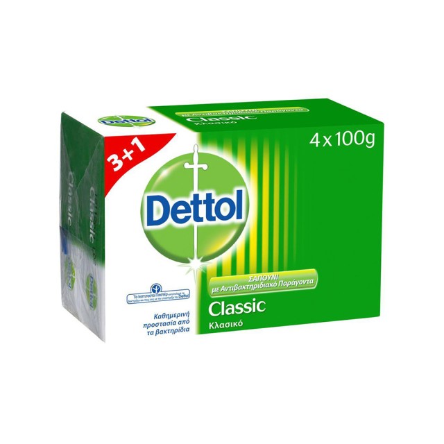 DETTOL SOAP CLASSIC 100 GR  3+1