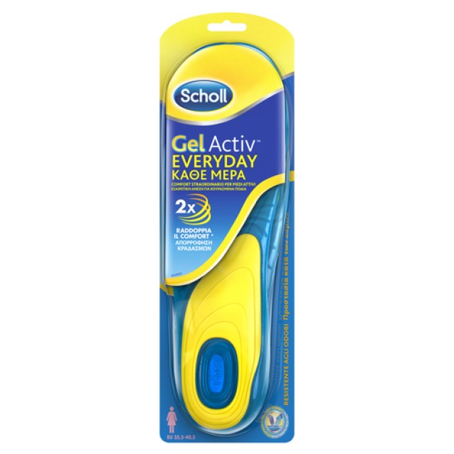 DR SCHOLL GELACTIV INSOLES EVERYDAY WOMEN